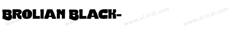 Brolian Black字体转换